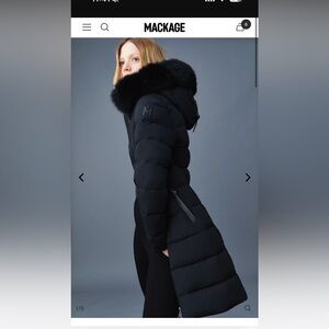 Mackage Black Puffer Jacket
